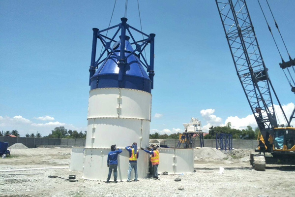 install Hamac cement silo