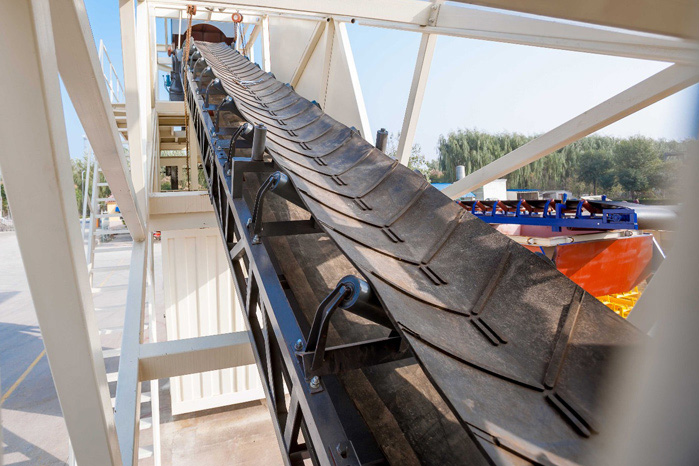 belt conveyor for small concrete batching plant